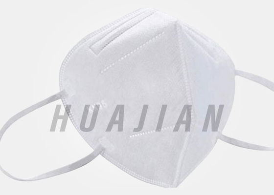 Maschera di protezione adulta pieghevole bianca di respirazione KN95
