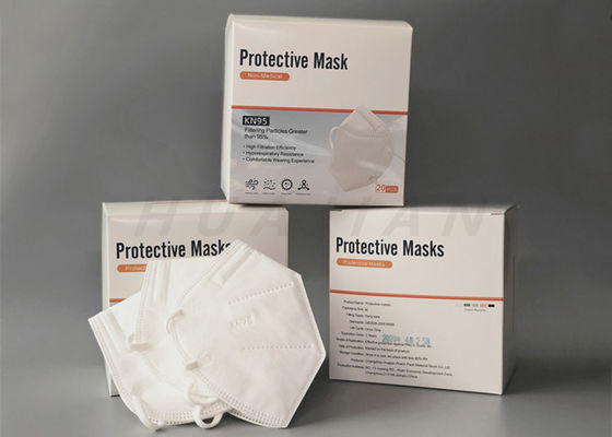 GB2626 bianco protettivo 3D che piega 5 la maschera di protezione della piega KN95