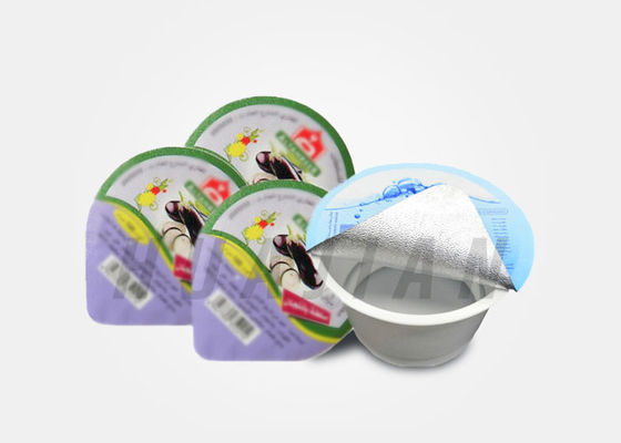 stagnola di alluminio facile di rivestimento di 76mm pp Peelable per la tazza del yogurt